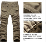 Daiwa Pants Men Fishing Pants Winter Thermal  Solid Multi-pocket Cotton Casual Trousers Sport Loose Pants Men In Sweatpants
