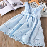 2020 New Summer Girls' Dress Korean Strap Plaid Casual Sleeveless
