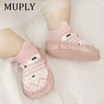 2021 Fashion Baby Socks With Rubber Soles Infant Sock Newborn Autumn Winter Children Floor Socks Shoes Anti Slip Soft Sole Sock