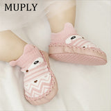 2021 Fashion Baby Socks With Rubber Soles Infant Sock Newborn Autumn Winter Children Floor Socks Shoes Anti Slip Soft Sole Sock