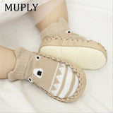 2021 Fashion Baby Socks With Rubber Soles Infant Sock Newborn Autumn Winter Children Floor Socks Shoes Anti Slip Soft Sole Sock