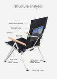 Naturehike Portable folding recliner Relaxation chair outdoor camping beach chair picnic with three-speed adjustable backrest