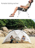 Naturehike Portable folding recliner Relaxation chair outdoor camping beach chair picnic with three-speed adjustable backrest