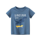 Boys & Girls Cartoon T-shirts Kids Dinosaur Print T Shirt For Boys