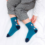 5 Pairs/Set Cute Cartoon Baby Cotton Socks Warm Breathbale Autumn Winter Infant Mix Color Middle Tube Sock