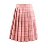 Harajuku 2020 Womens Summer Korean Style High Waist Mini Pleated Plaid Woman Anime Skirts Kawaii Short School Girls Cute Uniform