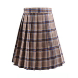 Harajuku 2020 Womens Summer Korean Style High Waist Mini Pleated Plaid Woman Anime Skirts Kawaii Short School Girls Cute Uniform