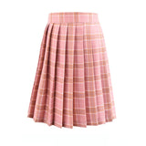 Harajuku 2020 Womens Summer Korean Style High Waist Mini Pleated Plaid Woman Anime Skirts Kawaii Short School Girls Cute Uniform