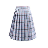 Harajuku 2020 Womens Summer Korean Style High Waist Mini Pleated Plaid Woman Anime Skirts Kawaii Short School Girls Cute Uniform