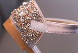 New Children Leather Shoes Rhinestone Bow Princess Girls Party Dance Shoes Baby Student Flats Kids Performance Shoes D785