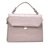 SWDF Stone Patent White Crossbody Bags For Women 2021 Small Handbag Small Bag PU Leather Hand Bag Ladies Designer Evening Bags