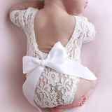 Baby Romper Deep V Backless Clothes Newborn Photo Photograph Lace Toddler Hollow Design Clothing