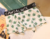 Cotton Men's Underwear Boxer Maple Leaf Breathable Personality Boy Boxer Personality Fit Sports Boxer Shorts Men's Panties