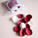 100 pieces /bag Artificial Silk Rose Petals Satin Petals Silk For Weddings Silk Handmade Soft Satin Rose Petals