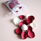 100 pieces /bag Artificial Silk Rose Petals Satin Petals Silk For Weddings Silk Handmade Soft Satin Rose Petals