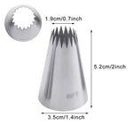 #9FT Large Icing Piping Nozzles Russian Nozzles Pastry Tips Cookies Cake Decorating Tools Tips Cream Fondant Pastry Nozzles