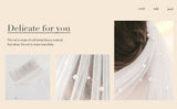 YouLaPan V05 Luxury Bridal Tulle Bridal Veil Pearl Wedding Veil with Hair Comb 1 Tier Short Wedding Veil Cathedral Wedding Veil