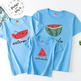Family Look Mommy and Me Clothes Matching Summer Fruits Printing Famil