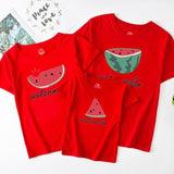 Family Look Mommy and Me Clothes Matching Summer Fruits Printing Famil