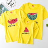 Family Look Mommy and Me Clothes Matching Summer Fruits Printing Famil