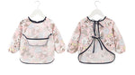 Baby Bib Waterproof Apron Long Sleeve Art Smock for Kids Chest Protection Feeding Bibs