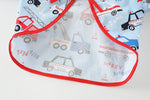 Baby Bib Waterproof Apron Long Sleeve Art Smock for Kids Chest Protection Feeding Bibs