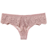 Sexy Lace Thong Panties Female Underwear for Women Seamless Mini G String Hollow Breathable Low Rise Briefs Brazilian Lingerie