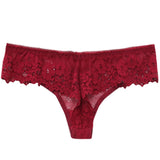 Sexy Lace Thong Panties Female Underwear for Women Seamless Mini G String Hollow Breathable Low Rise Briefs Brazilian Lingerie