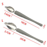 Chef Decoration Pencil Anti-slip Accessories Draw Tools Stainless Steel Portable Mini Sauce Painting Coffee Spoon Kitchen Home