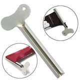 2pcs Stainless Steel Toothpaste Squeezer Bathroom Accessories Facial Cleanser Toothpaste Tube Rolling Press Squeezer Dispenser