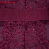 Ellolace Summer Lace Bodysuit Women Floral Embroidery Deep V Neck Sexy Bodysuit Dot Patchwork Jumpsuit Overalls 2019 Femlae Body