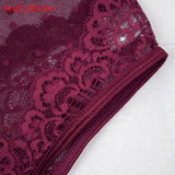 Ellolace Summer Lace Bodysuit Women Floral Embroidery Deep V Neck Sexy Bodysuit Dot Patchwork Jumpsuit Overalls 2019 Femlae Body