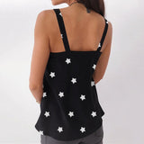 Muyogrt Women Summer Blouse Shirts Sexy V Neck Ruffle Blouses Backless Spaghetti Strap Office Ladies Sleeveless Casual Tops