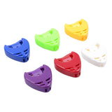 ABS Guitar Pick Box Small Triangle Guitar Pick Box Durable Pick Holder Bullet Tongue Design Useful Guitar Accessories