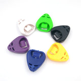 ABS Guitar Pick Box Small Triangle Guitar Pick Box Durable Pick Holder Bullet Tongue Design Useful Guitar Accessories
