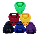 ABS Guitar Pick Box Small Triangle Guitar Pick Box Durable Pick Holder Bullet Tongue Design Useful Guitar Accessories