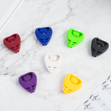 ABS Guitar Pick Box Small Triangle Guitar Pick Box Durable Pick Holder Bullet Tongue Design Useful Guitar Accessories