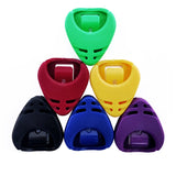 ABS Guitar Pick Box Small Triangle Guitar Pick Box Durable Pick Holder Bullet Tongue Design Useful Guitar Accessories