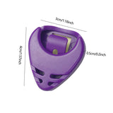 ABS Guitar Pick Box Small Triangle Guitar Pick Box Durable Pick Holder Bullet Tongue Design Useful Guitar Accessories