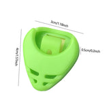 ABS Guitar Pick Box Small Triangle Guitar Pick Box Durable Pick Holder Bullet Tongue Design Useful Guitar Accessories