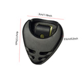 ABS Guitar Pick Box Small Triangle Guitar Pick Box Durable Pick Holder Bullet Tongue Design Useful Guitar Accessories