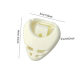 ABS Guitar Pick Box Small Triangle Guitar Pick Box Durable Pick Holder Bullet Tongue Design Useful Guitar Accessories