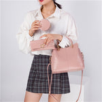 Alligator 3-piece Set Composite Bag Designer High Quality PU Leather Women Handbag Ladies Fashion Small Shoulder Crossbody Bag