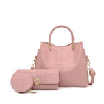 Alligator 3-piece Set Composite Bag Designer High Quality PU Leather Women Handbag Ladies Fashion Small Shoulder Crossbody Bag