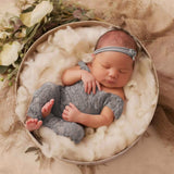Baby Romper Deep V Backless Clothes Newborn Photo Photograph Lace Toddler Hollow Design Clothing