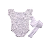 Baby Romper Deep V Backless Clothes Newborn Photo Photograph Lace Toddler Hollow Design Clothing