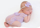 Baby Romper Deep V Backless Clothes Newborn Photo Photograph Lace Toddler Hollow Design Clothing