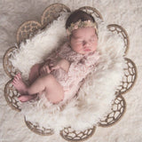Baby Romper Deep V Backless Clothes Newborn Photo Photograph Lace Toddler Hollow Design Clothing
