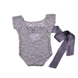 Baby Romper Deep V Backless Clothes Newborn Photo Photograph Lace Toddler Hollow Design Clothing