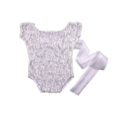 Baby Romper Deep V Backless Clothes Newborn Photo Photograph Lace Toddler Hollow Design Clothing